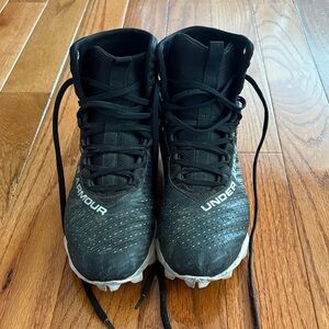 Under Armour Black and White Football Cleats